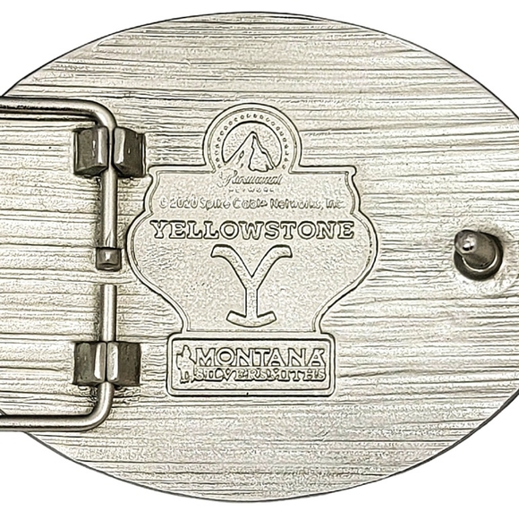 Montana Silversmiths YELLOWSTONE Western Floral "Y" Belt Buckle NEW! Retail $50 - Picture 3 of 10